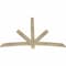 Ekena Millwork Alberta Rough Sawn Timber Gable Bracket, Douglas Fir, 72"W x 48"H x 2"D x 4"F, 16/12 Pitch GBW072X48X0204ALB00RDF - alternate 2